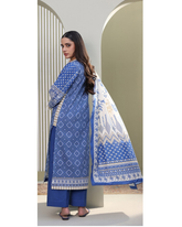 3-PC unstitched Printed Lawn By Zellbury | 0389